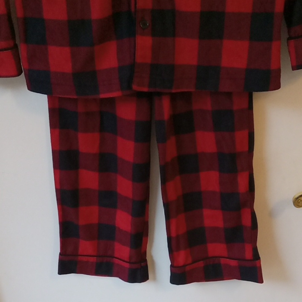 Wondershop Plaid Boys Pajamas - Red & Black Christmas PJ Set - Picture 3 of 9